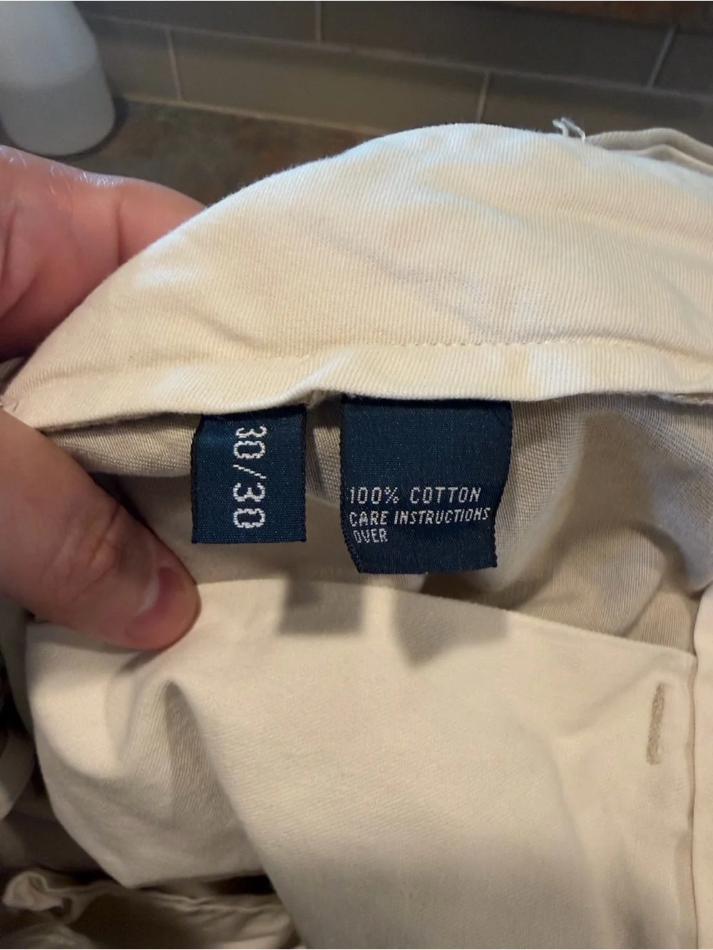 Polo by Ralph Lauren Men’s Beige Cotton 30/30 Pants EUC - Picture 4 of 4